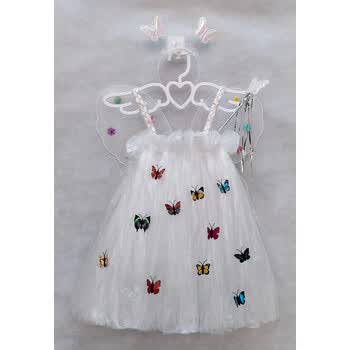 言六一环保服装儿童亲子走秀环保套装幼儿园时装秀蝴蝶公主走秀衣服