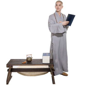 梵林僧服梵林僧服大褂男女春夏韩国麻长褂长袍长衫和尚服僧衣僧袍僧侣