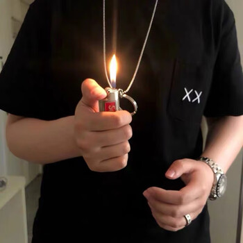 辉客映上新款网红打火机supreme打火机壳项链嘻哈街头hiphopsup打火机
