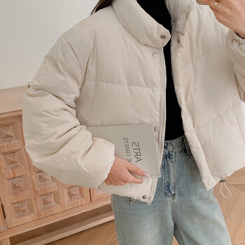 kamusen秋冬季女生外套女秋冬款学生加厚高中生初中生棉服棉衣冬天