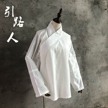 传统白事服装孝子衣服披麻戴孝丧服丧葬衣服孝服 内搭汉服款纯白上衣