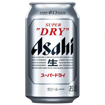 朝日日本进口asahi朝日经典啤酒超爽啤酒super dry新辛口生啤5度 浅