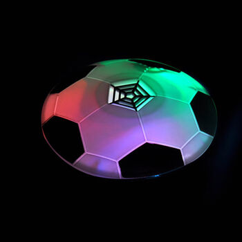 便携式可拆卸室内外男孩女孩幼儿足球公园游玩子玩具悬浮足球黑色灯光