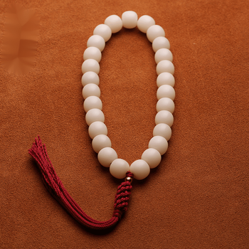 红色穗白玉菩提14*13mm 18籽