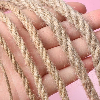 细麻绳手工绳子管道装饰麻绳捆绑绳原色麻线绳花瓶diy材料园艺原色