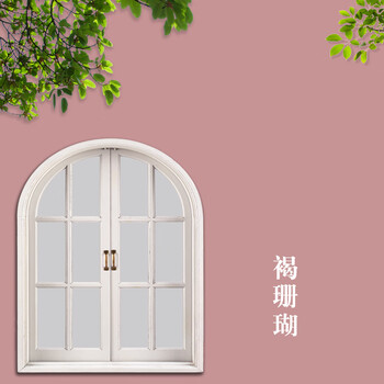 抗甲醛乳胶漆外墙漆防晒油漆水泥墙面涂料户外自刷水性漆彩色 褐珊瑚