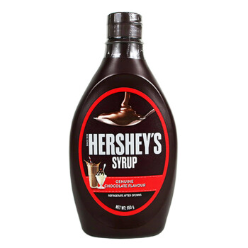 好时（HERSHEY'S）进口巧克力酱（调味酱） 巧克力味糖浆650g/瓶