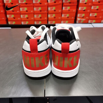 耐克nike休闲鞋女鞋courtborough白红圣诞芝加哥低帮板鞋潮流舒适运动
