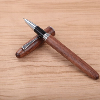 金豪9026传承系列木杆钢笔旋转笔帽学生成人练字书法简装桃木038