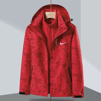 耐克运动冲锋·衣外套男女秋冬季情侣户外防风防水连帽夹克登山服 a
