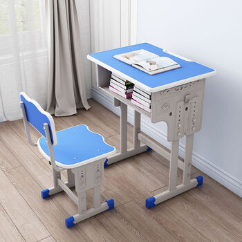 缦宛木 学生课桌椅培训班写字桌子学校教室高中小学初中学生书桌套装