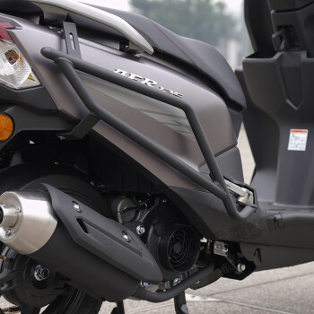 适用于豪爵afr125摩托车保险杠护杠afr125前后保护杠加厚改装配件后