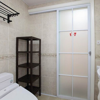 定制卫生间单扇推拉门吊轨厨房隔断玻璃单轨移门轨道厕所铝镁合金 吊