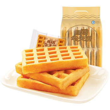 回头客 华夫饼 早餐面包下午茶甜点原味华夫饼 336g