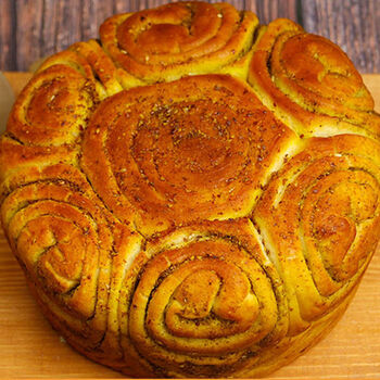 清真大焜锅馍馍西北特色青海大花馍烤馍真空保鲜新鲜现烤 原味白面 1