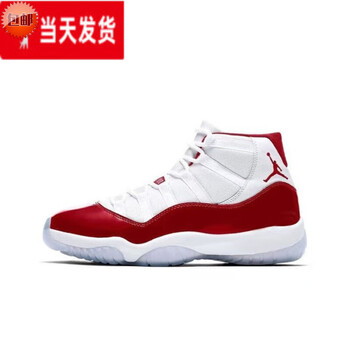air jordan 11大魔王黑红白蛇大灌篮高帮运动气垫篮球鞋 aj11高帮