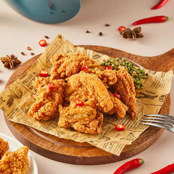 脆皮炸鸡翅根川辣原味韩式炸鸡半成品裹粉油炸小食轻油多肉2斤