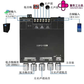 tpa3116d2蓝牙数字功放板2.