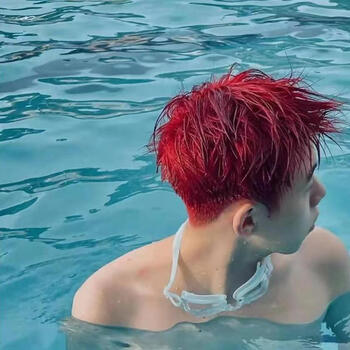 海王红【头发有8度黄】