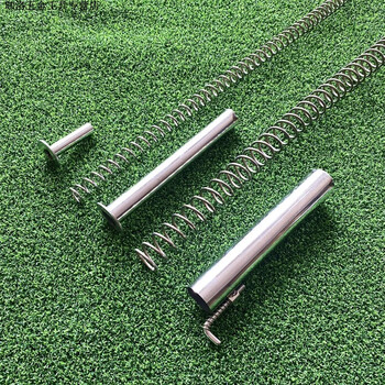 木可西304不锈钢二节三节横式弹簧套配件钢丝绳蝴蝶扣铝扣锁头紧固