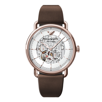 armaniarmani阿玛尼手表男款时尚潮流皮带机械表腕表品牌ar60027ar600