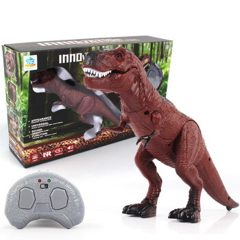 热奥电动遥控恐龙玩具霸王龙会走仿真爬行发声动物模型智能机械恐龙