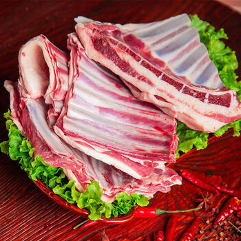 粒司羊排新鲜内蒙古羊排尖羊小肋排羊肉生鲜 羊排尖2斤(尝鲜价) 现杀
