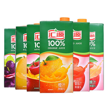 汇源果汁100%  纯果汁饮料1l*12盒/箱 新日期多口味 橙汁