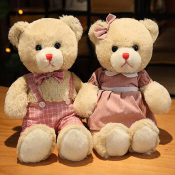 卡佰索泰迪熊公仔抱抱熊毛绒玩具玩偶情侣布娃娃一对压床玩偶生日礼物