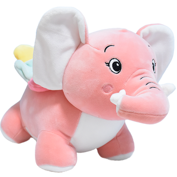 大象毛绒玩具公仔抱枕玩偶小公仔大号床上睡觉娃娃粉色网红小象粉色30