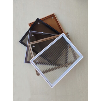 极简窄边框铝合金钢化玻璃柜门定制长虹餐边酒柜衣帽间书柜门橱 黑框