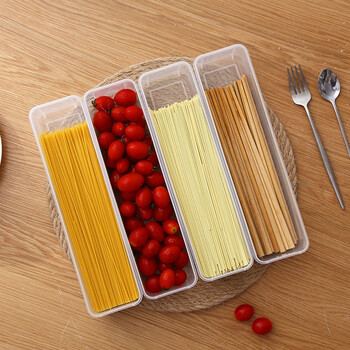 智汇 方形面条盒 日本进口冰箱保鲜盒塑料收纳盒面条盒零食储物盒