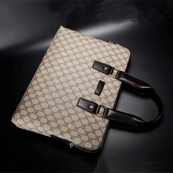 conleykeldonck轻奢品牌新款男包韩版手提包斜挎包男士商务横款格子