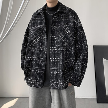 小香风外套男休闲秋装夹克韩版潮流ins春秋痞帅上衣男士秋季褂子男潮