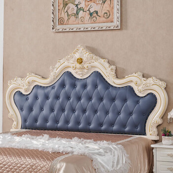 欧式床头软包床靠背法式烤漆公主风1.