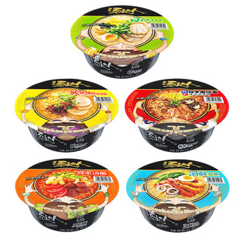 汤达人统一方便面泡面大碗装整箱日式豚骨拉面酸辣罗宋汤面速食桶