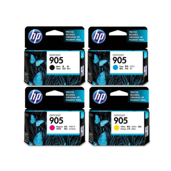 惠普（HP）905原装墨盒四色套装 适用OfficeJet Pro6960/6970打印机墨盒