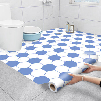 筱江浴室地砖贴地面防滑自粘贴纸卫生间防水厕所厨房地面板瓷砖翻新贴