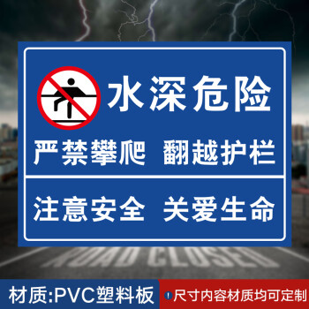 釣魚違者後果自負當心落水溺水安全標識標誌警示牌鋁板sv1230x40cm