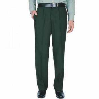 全新陆夏季哔叽男裤军绿色带屁兜松枝高腰橄榄加厚免烫防皱裤 全新陆