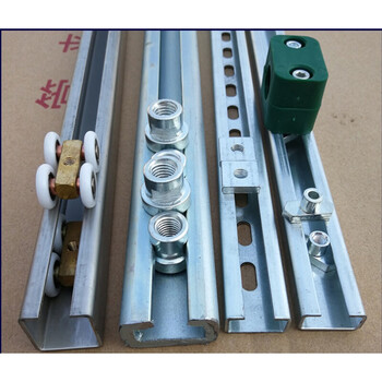 重型镀锌c型钢轨道304不锈钢管夹槽c型管夹导轨类别特惠40223镀锌带孔