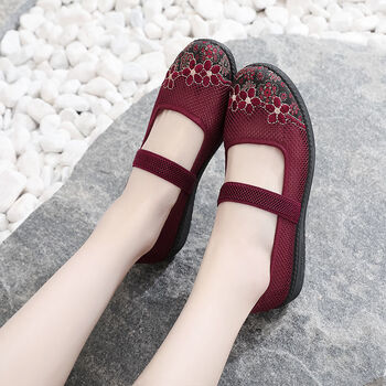 中年女鞋春款凉鞋女女鞋软底不累脚夏季女士老北京布凉鞋软底妈妈鞋子