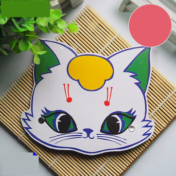 幼儿园教学用品儿童游戏面具舞台表演道具角色扮演动物头饰小白猫一件