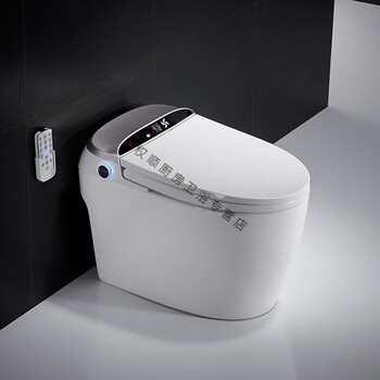 toto智能马桶一体式家用全自动翻盖电动无水箱坐便器可墙排 后盖银