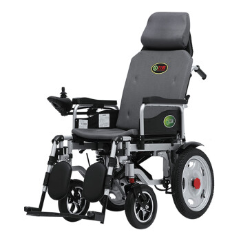 九圆 电动轮椅老年人残疾人双人可带坐便家用医用可折叠轮椅 全躺12a