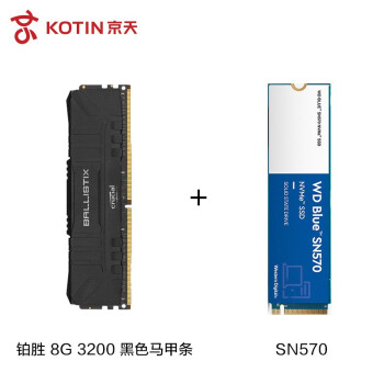컪ʢ Ӣԭþ 8GB 3200Ƶ DDR4 ̨ʽ Ϸ칫ڴ 8G 3200+sn570 500G