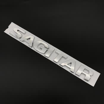 大众速腾sagitar英文标后备箱标志速腾英文中文后尾标装饰贴sagitar