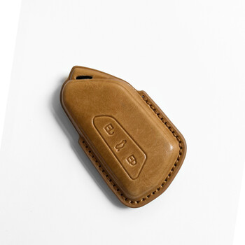 套真皮id4/6/3途昂凌度揽境高尔夫8汽车钥匙包壳扣 大众h款棕色【单套