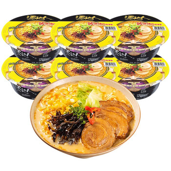 统一汤达人方便面12碗装整箱日式豚骨酸辣罗宋汤拉面速食泡面夜宵 【6