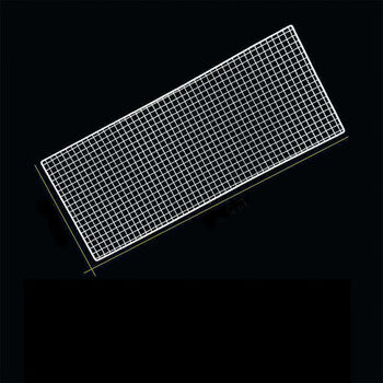 三角岛 长方形家用一次性烧烤网晾网烧烤篦子烤炉架网烤肉烤菜烤衣服